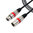 (3-Pin) Short XLR Audio Cable (Male) to (Female) for Microphone / Speaker (1m)